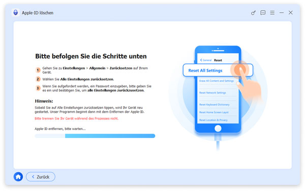 Alle Einstellungen zurücksetzen