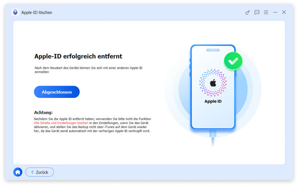 Apple-ID entfernen