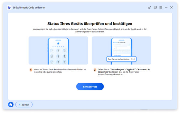 Status des Geräts überprüfen