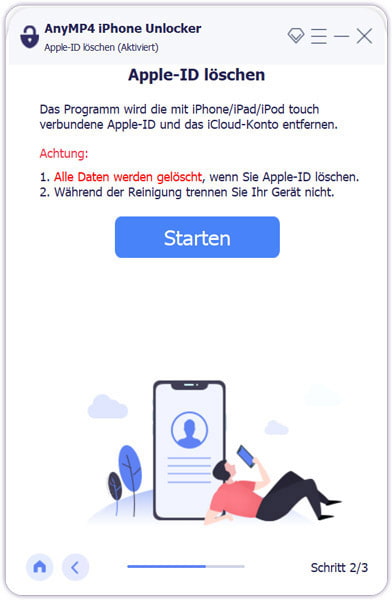 Apple-ID löschen starten