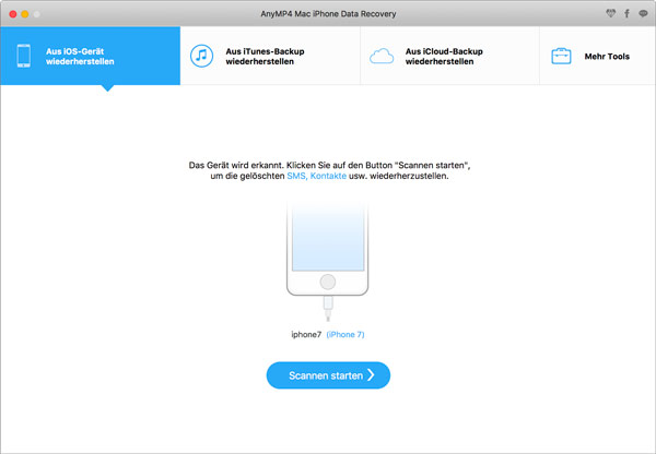 Daten aus iOS-Geräte wiederherstellen