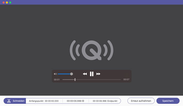 Mac-Audioaufnahme speichern