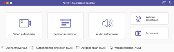 AnyMP4 Screen Recorder starten