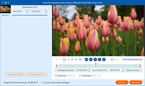 Video auf Mac schneiden