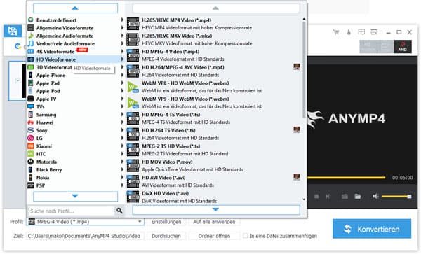 MTS-Video in MP4 umwandeln