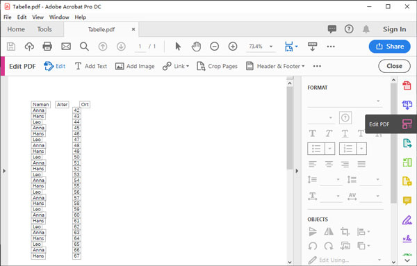 PDF mit Adobe bearbeiten