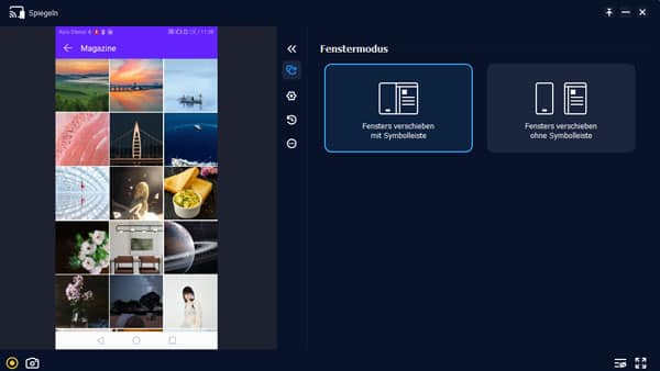 Android auf PC spiegeln