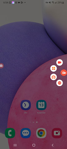 Android-Bildschirm mit AZ aufnehmen
