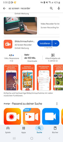 AZ Screen Recorder installieren