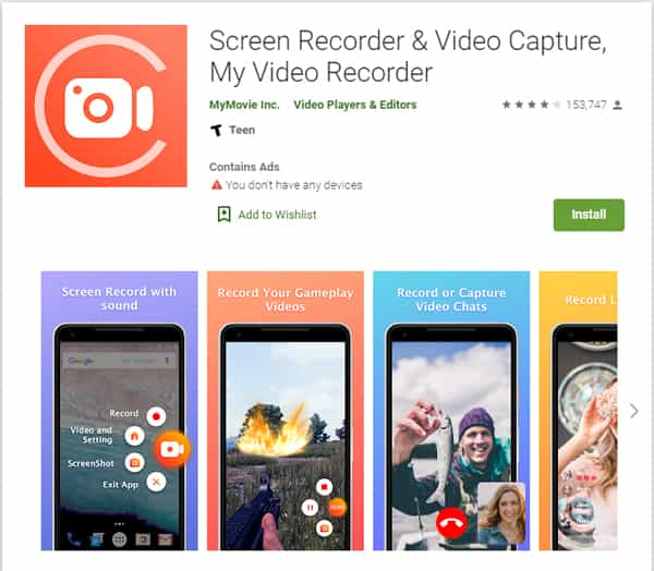 WhatsApp Videoanruf aufnehmen mit DU Recorder