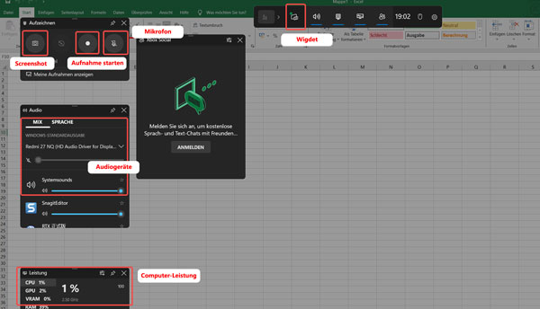 Bildschirm aufnehmen mit Game Bar