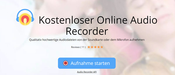Online Audio Recorder starten