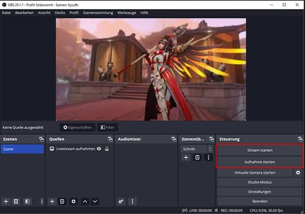 Overwatch mit OBS Studio aufnehmen