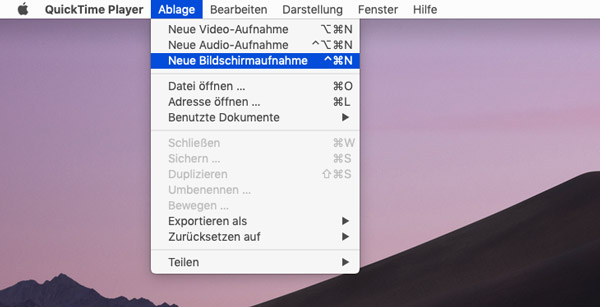 QuickTime Player unter Mac nutzen