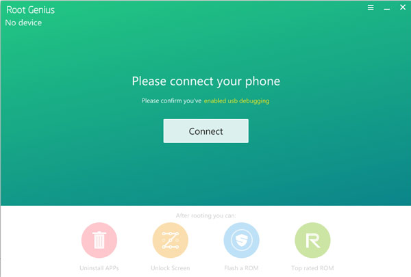 Verbinden Sie das Android-Gerät mit dem Computer