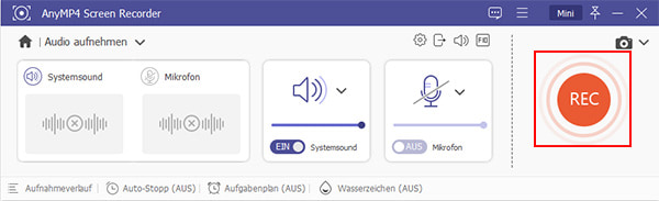 Audio-Aufnahme starten