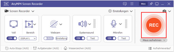 Bildschirm aufnehmen