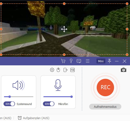 Minecraft aufnehmen