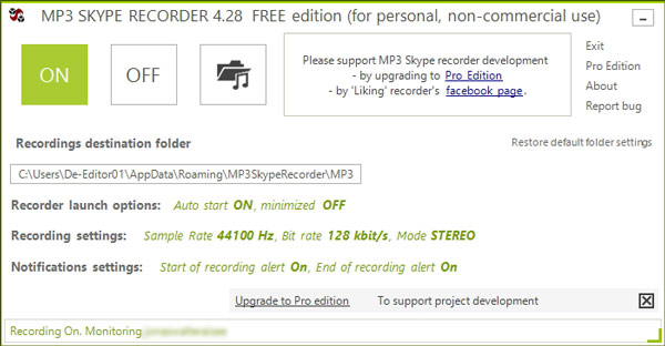 MP3 Skype Recorder