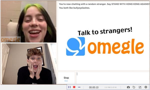 Omegle-Video aufnehmen