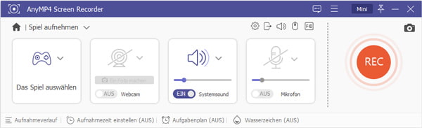 Spiel aufnehmen