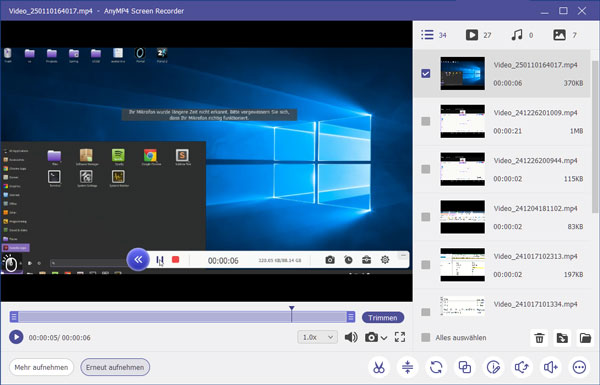Windows 10 Bildschirmaufnahme speichern