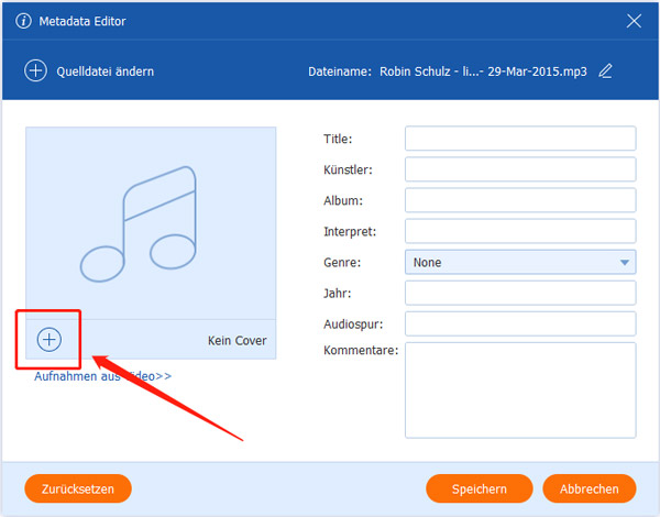 Cover zu MP3 hinzufügen