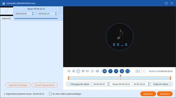WAV schneiden
