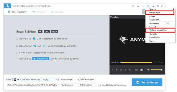 Video Enhancement aktualisieren