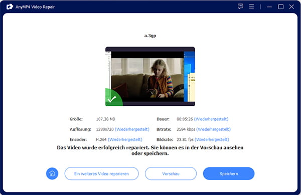 3GP-Video reparieren