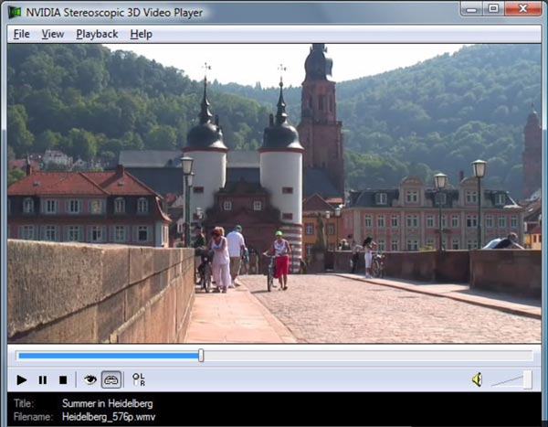 NVIDIA 3D Vision Video Player