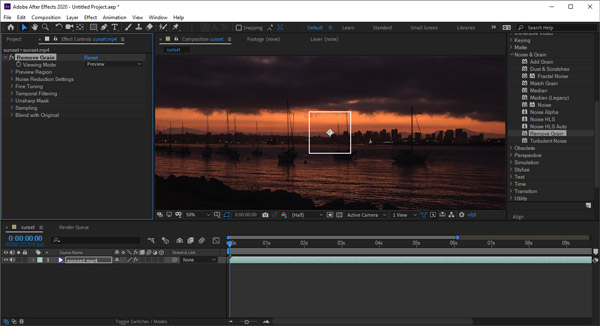 Bildrauschen entfernen mit After Effects