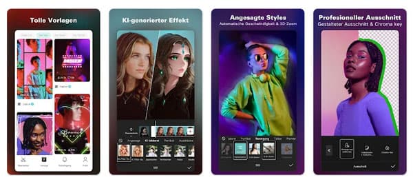 CapCut als Alternative zu YouTube Create verwenden