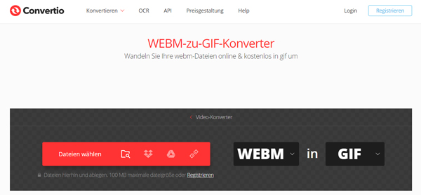 Convertio-WebM-zu-GIF-Konverter