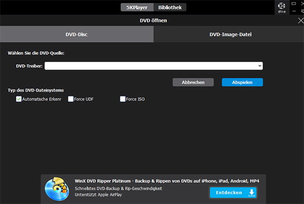 DVD in 5KPlayer laden