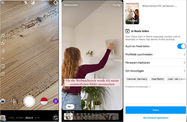 Instagram Reels erstellen