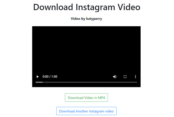 Instagram-Video mit einem online-Tool herunterladen