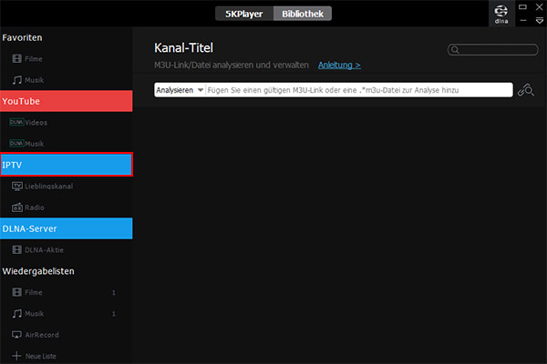 IPTV abspielen