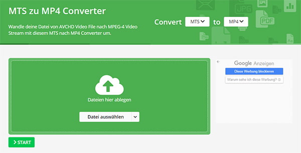 mit Online-Convert umwandeln