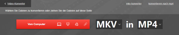 Online MKV to MP4 Converter starten