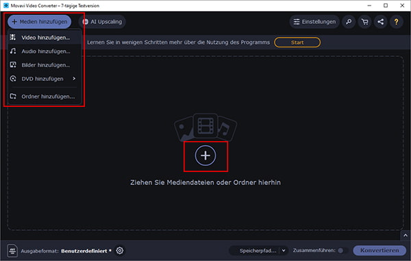 Movavi Video Converter starten