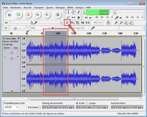 MP3 schneiden mit Audacity