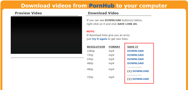Pornhub-Video downloaden