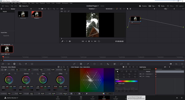 Video-Farbkorrektur mit DaVinci Resolve