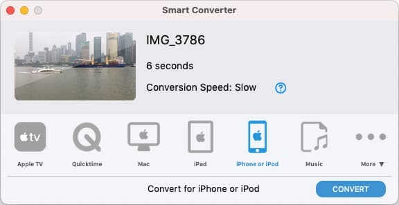 Video für iPhone umwandeln mit Smart Converter