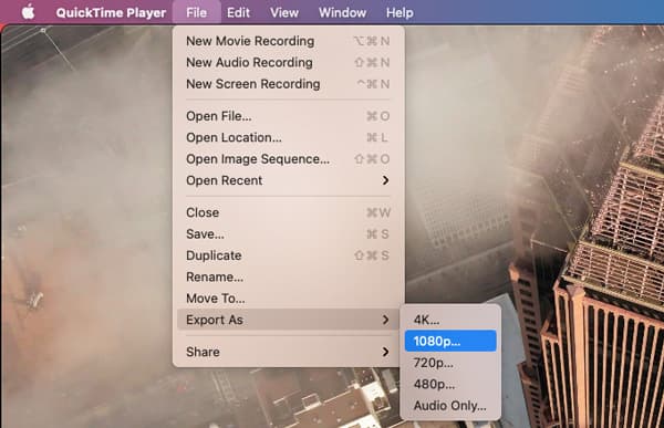 Video umwandeln mit QuickTime Player