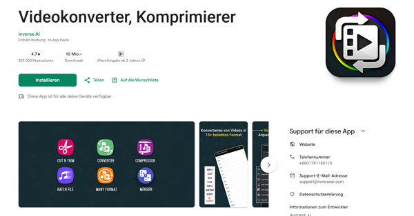 Videokonverter, Komprimierer