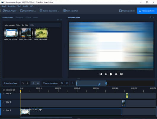 Videos zur Zeitspuren hinzufügen
