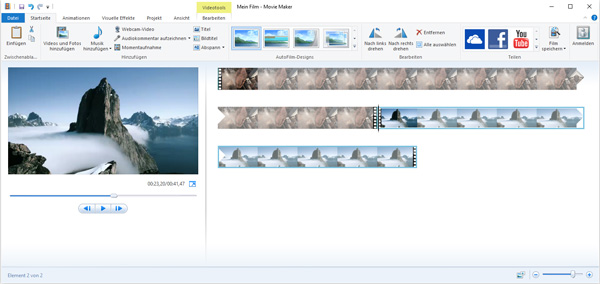 Windows Movie Maker: Videos zusammenfügen