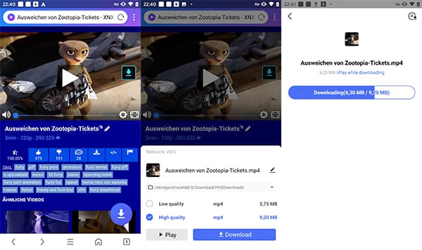 XNXX-Video auf Android downloaden
